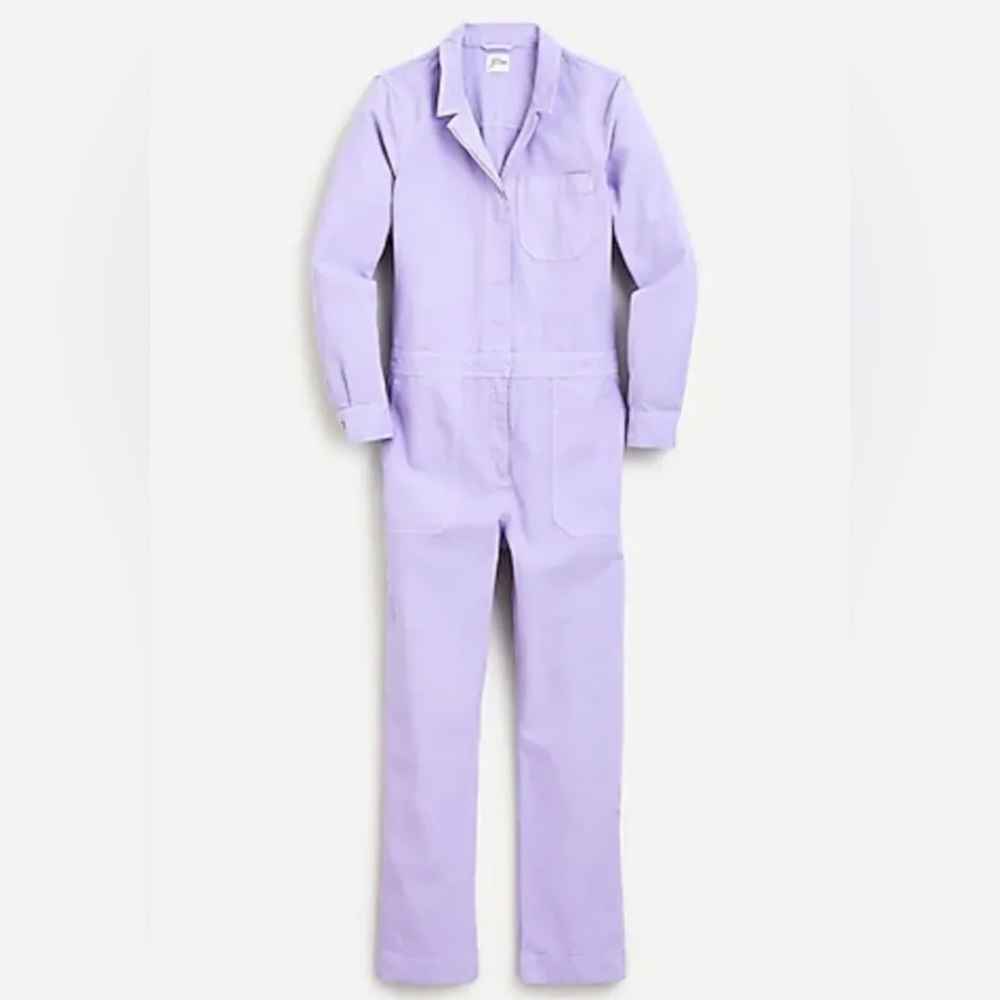 J. Crew Foundry Chino Coveralls Lilac New (AW339)